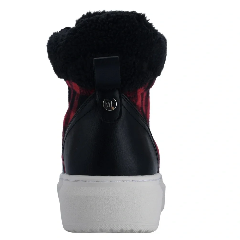 New Marc Fisher Fellow buffalo plaid sneaker - Picture 3 of 10